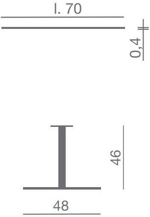 Kastel Низкий квадратный стальной журнальный столик Kapio sun-id-1404116 - Вид №2