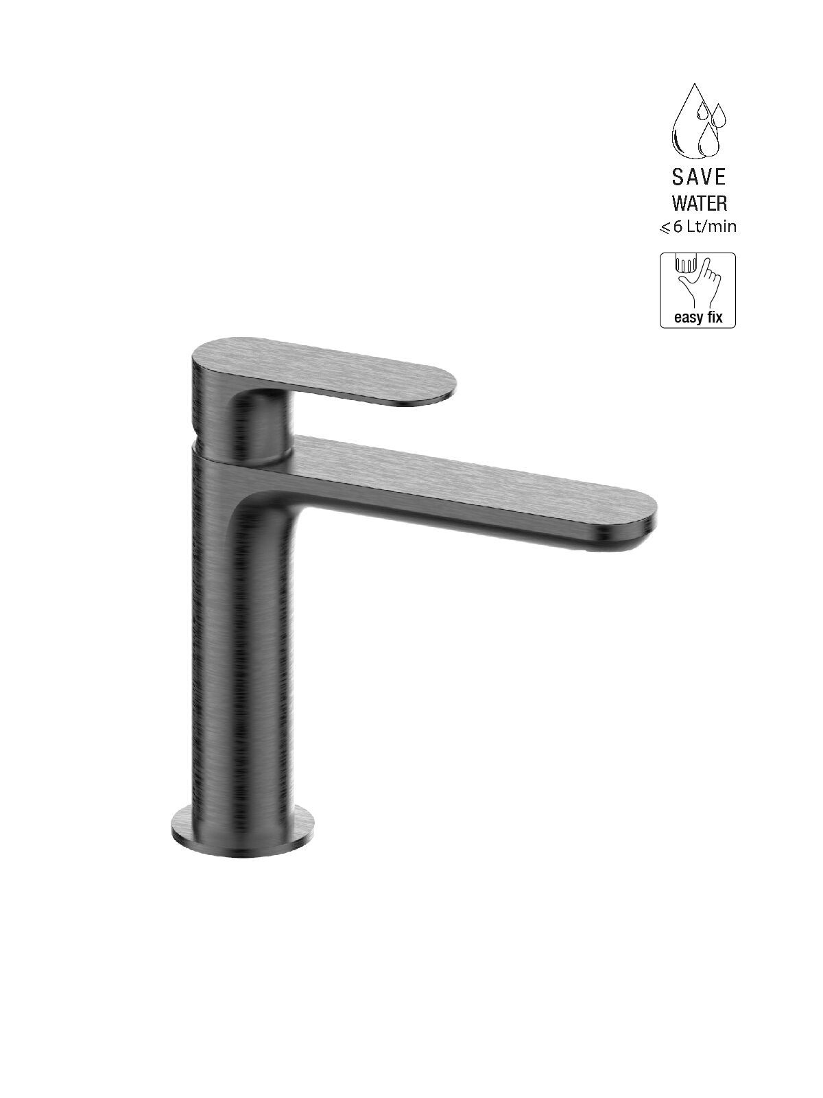 Однорычажный смеситель для раковины с ограничителем расхода Rubinetterie Frattini Lea ARCH-00076470 - Вид №13