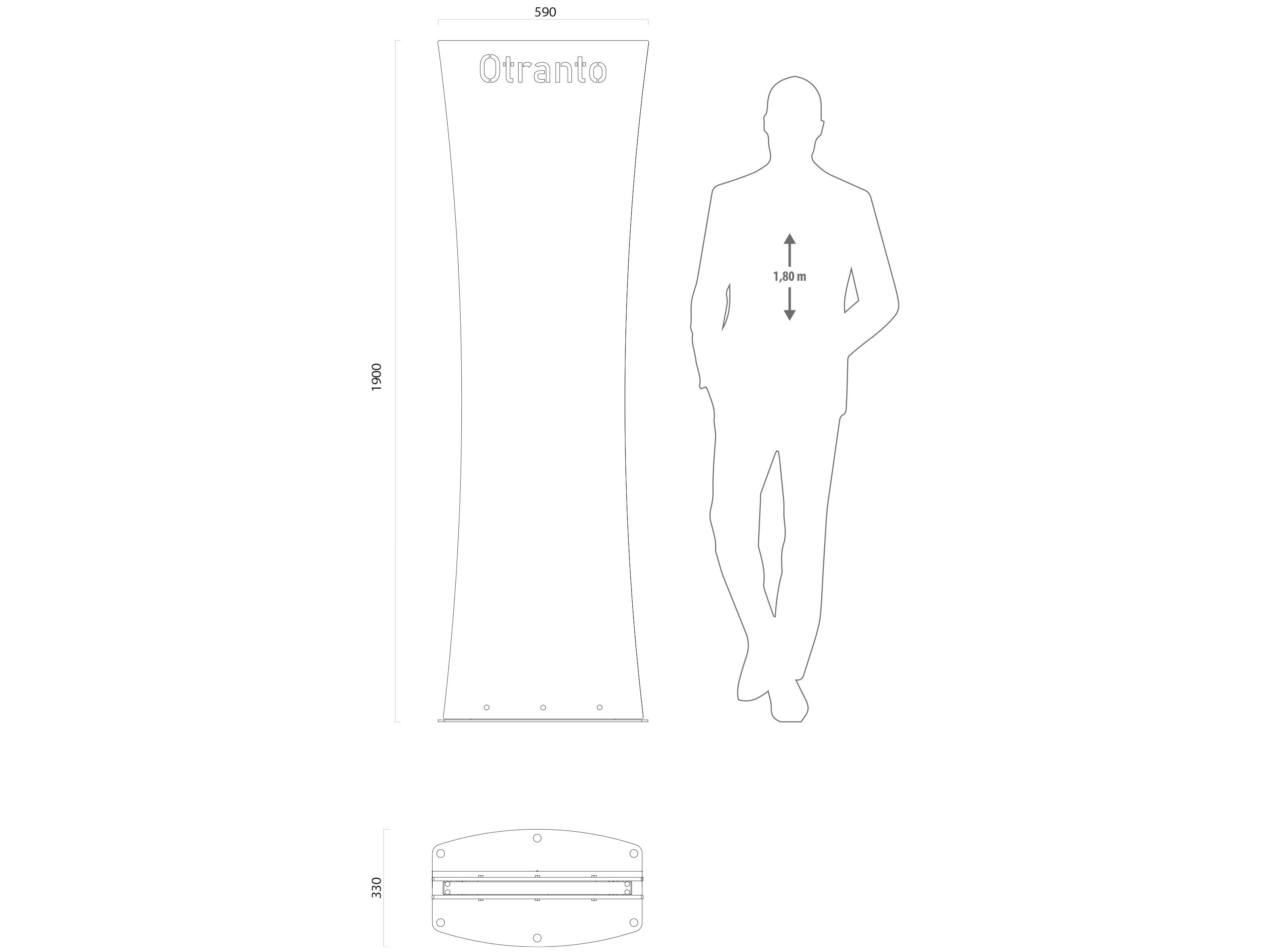 Односторонний самонесущий тотем Lazzari TREVISO ARCH-00063725 - Вид №3