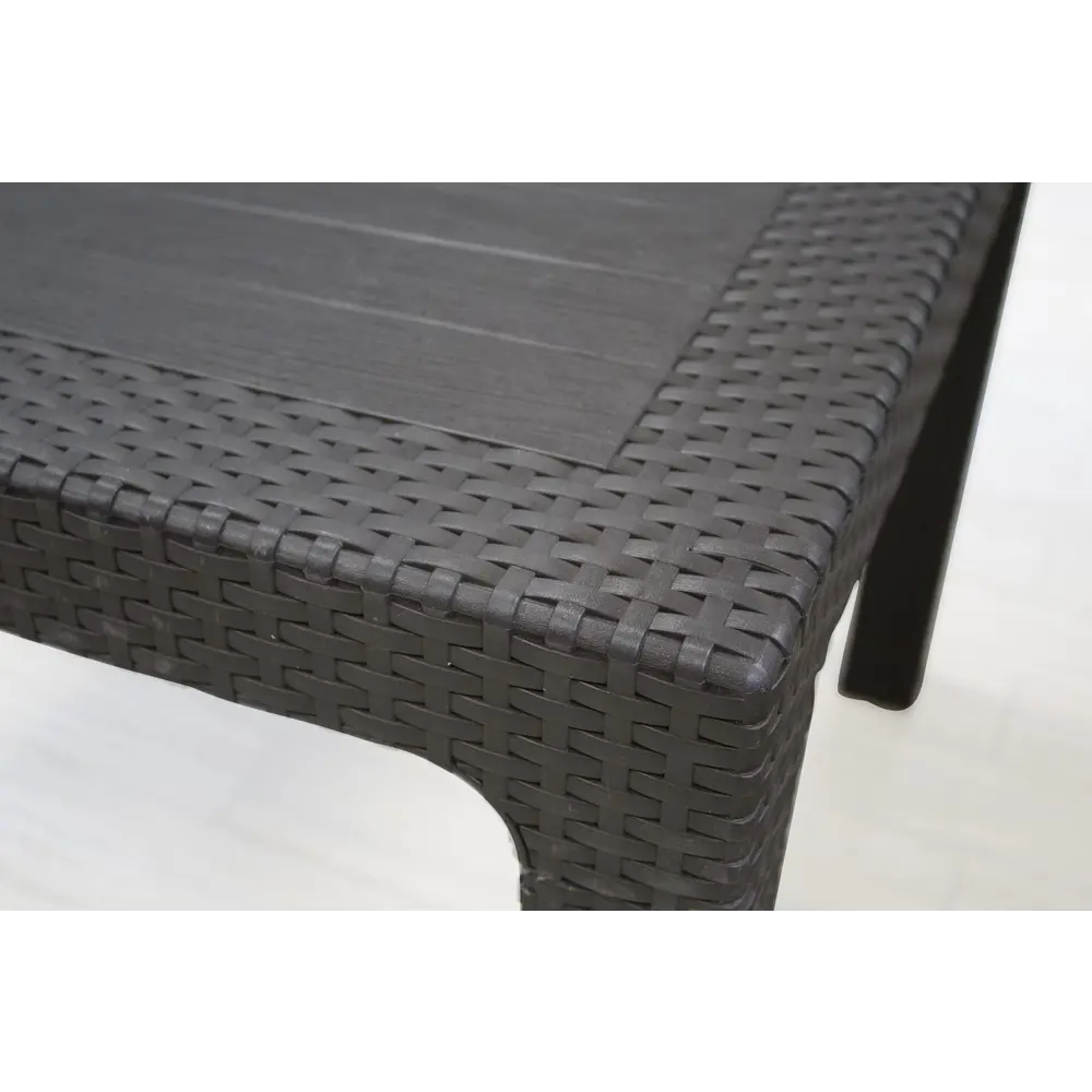 Садовый стол нераздвижной Heniver Franco 120x72.5x13 см пластик коричневый STLM-2172832 - Вид №2