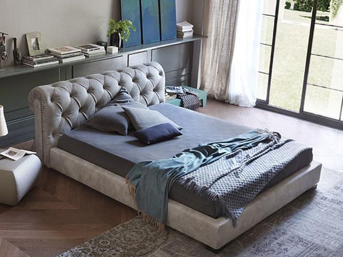 Bolzan Letti Двуспальная кровать с тафтинговым изголовьем sun-id-1355007 - Вид №1