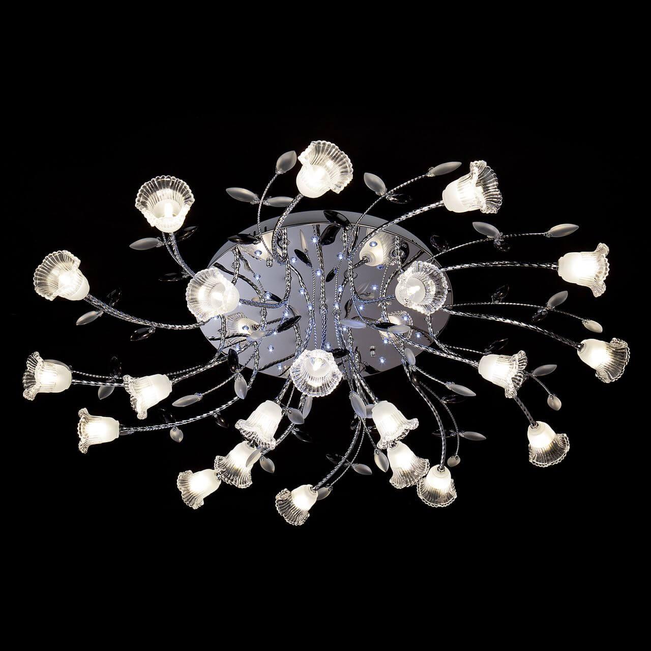 Потолочная светодиодная люстра Eurosvet Florescence 80114/21 хром/белый EUROSVET ДИЗАЙНЕРСКИЕ, FLORESCENCE 184263 Хром  - Вид №3