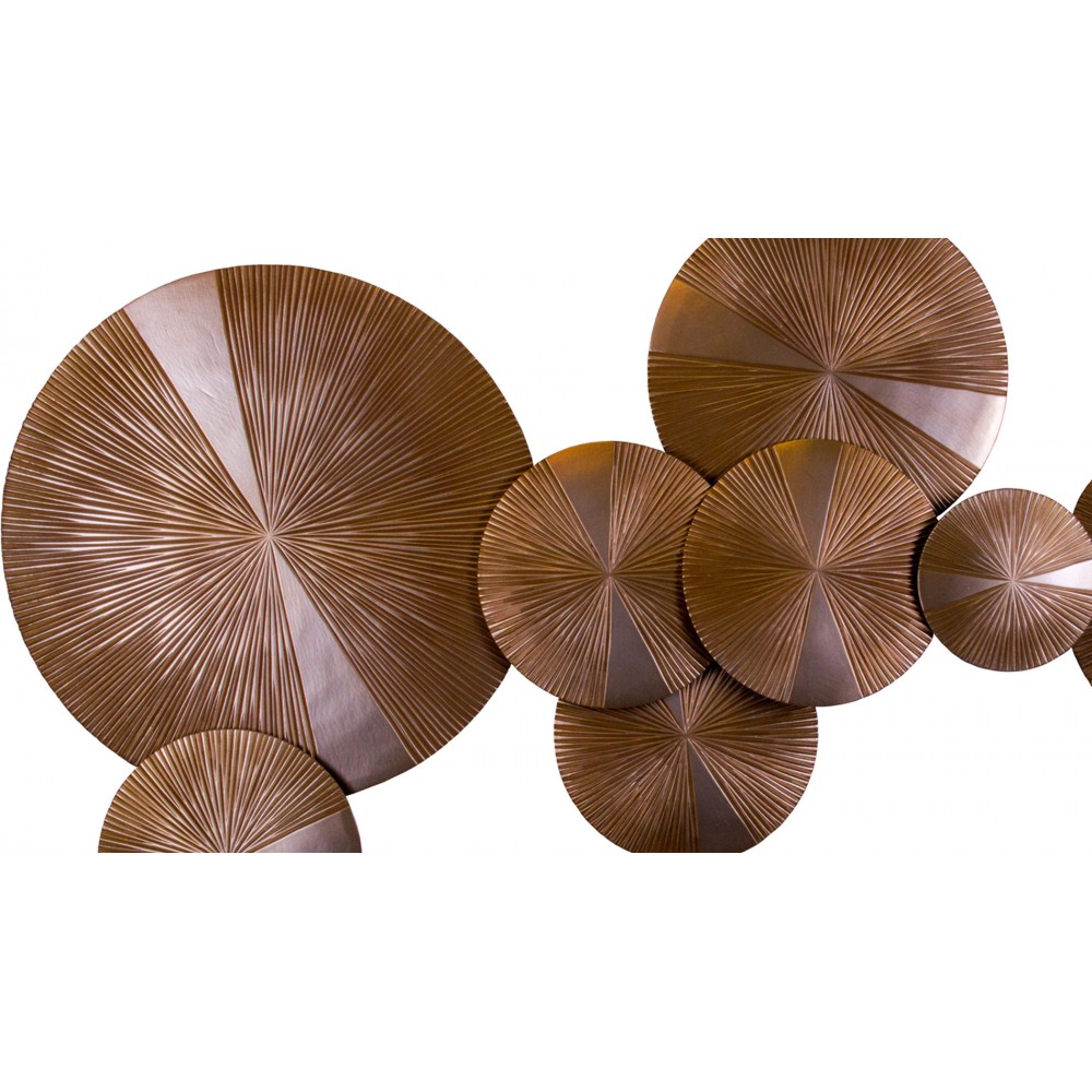 Панно на стену из дерева golden circle 160*90см. EVENHOME ДИЗАЙНЕРСКИЕ 129710 Коричневый  - Вид №3