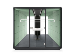 Многосторонняя акустическая офисная кабина со встроенным освещением