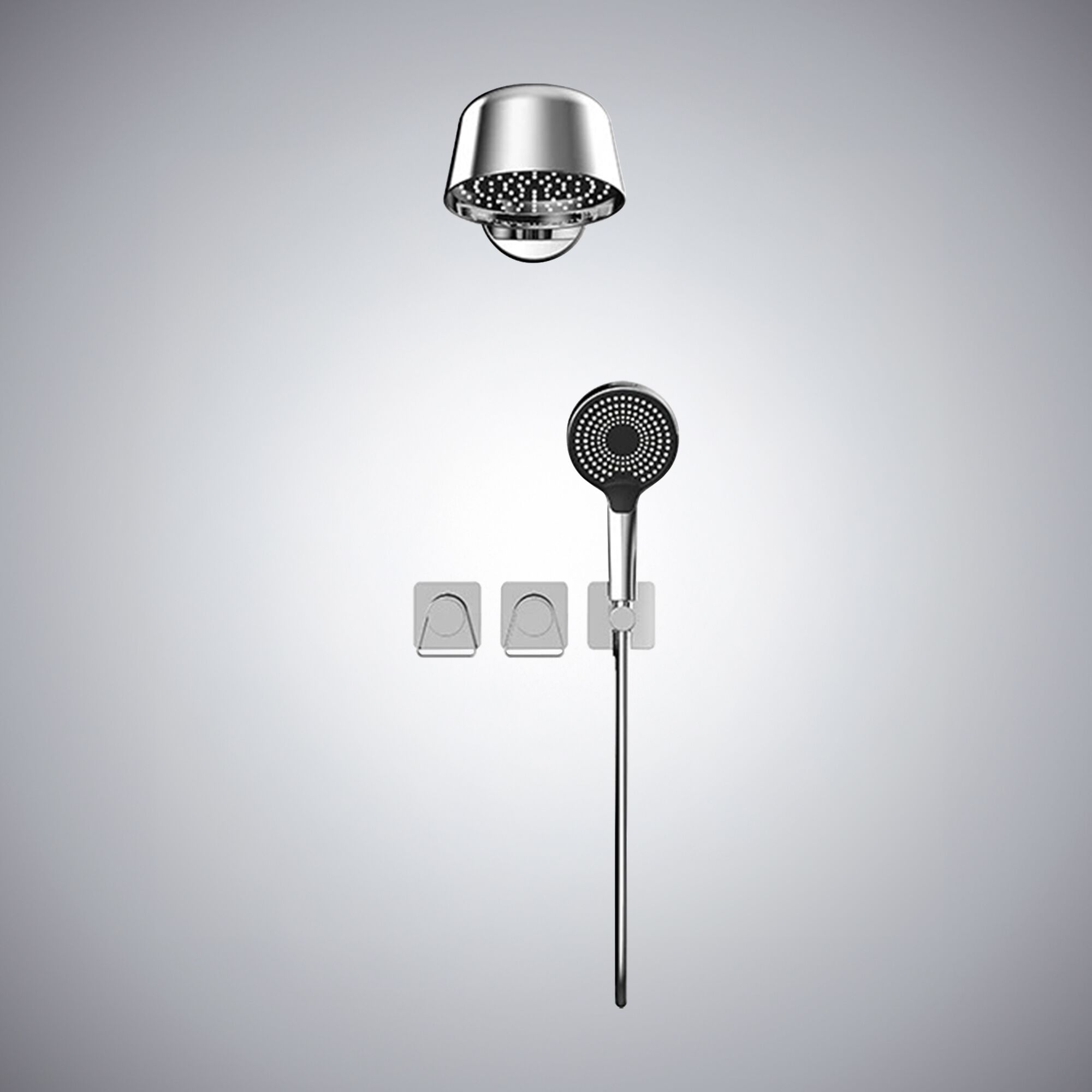 Набор для душа с одной ручкой и 4 отверстиями Fontana Showers OVADA ARCH-00029895 - Вид №2