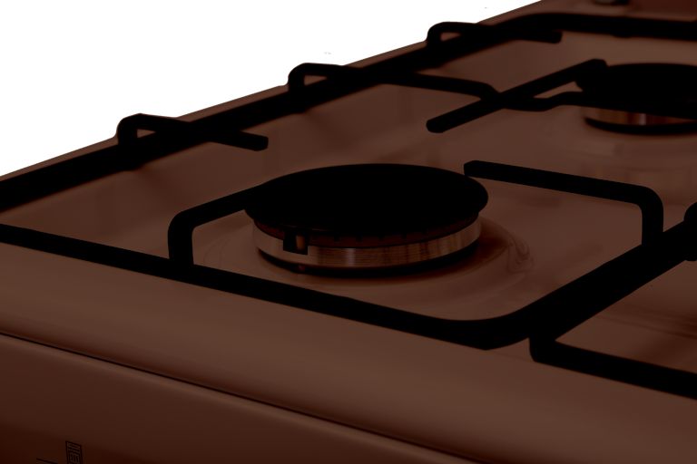 9956081 Газовая плита RENOVA SG6G-BR коричневый STDN-0046649 - Вид №3