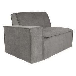 Пуф для дивана James, левосторонний, серый