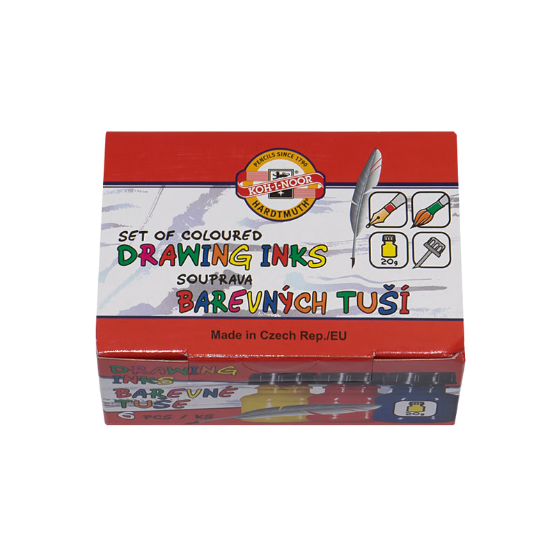 01417S0601KK Набор цветной туши 20 г 6 шт. KOH-I-NOOR Hardtmuth 