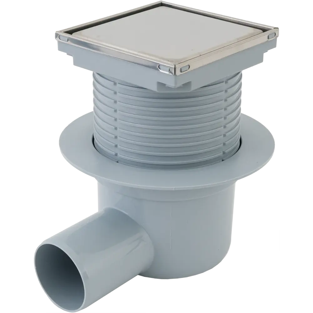 Трап для душа Ани пласт сухой затвор горизонтальный слив 100x100 мм полипропилен STLM-2005710