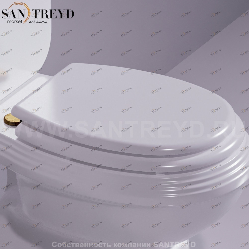 AR007D04BIANCOBR Крышка сиденье для унитаза Simas Arcade