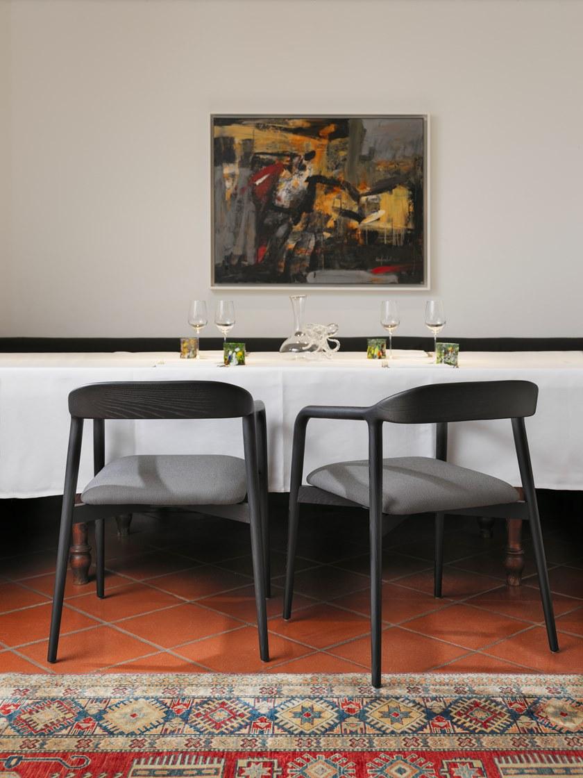 Casamania & Horm Стул ясеневый, обитый кожей или тканью, с подлокотниками sun-id-1379082 - Вид №5