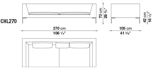 B&B Italia Диван из ткани Charles large sun-id-1400831 - Вид №5