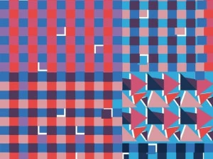 Wall&decò Клетчатый Contemporary wallpaper 2014