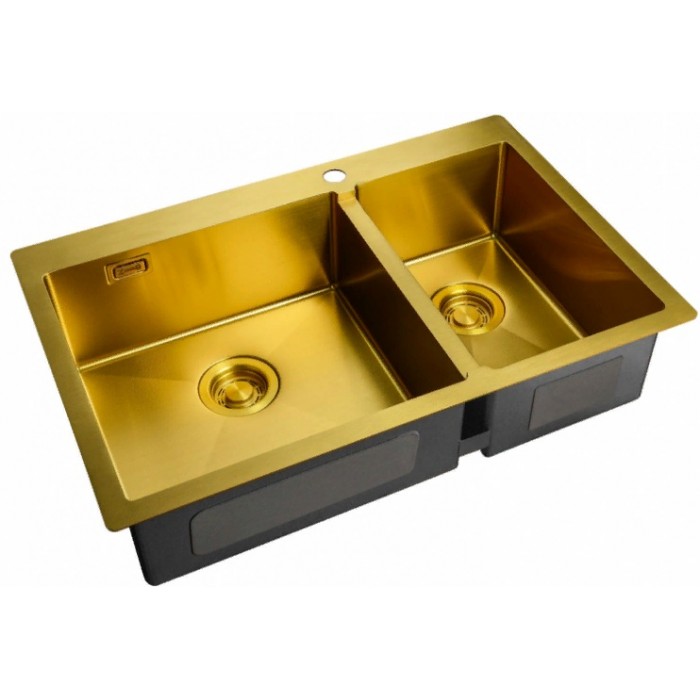 Zorg ZL R-780-2-510 L Bronze Мойка кухонная прямоугольная Zorg  - Вид №1