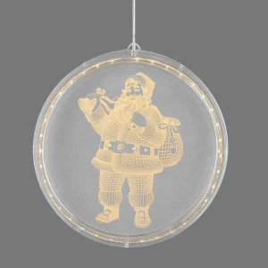 Светильник автономный "Santa 3D round" на батарейках, ? 22 см