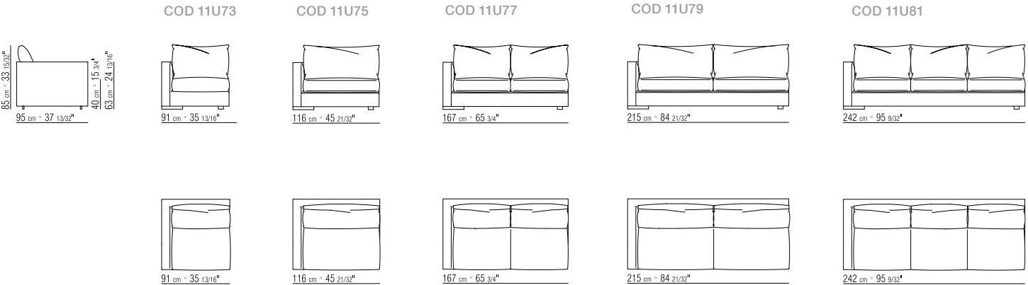 Flexform Модульный тканевый диван Magnum sun-id-1512443 - Вид №5