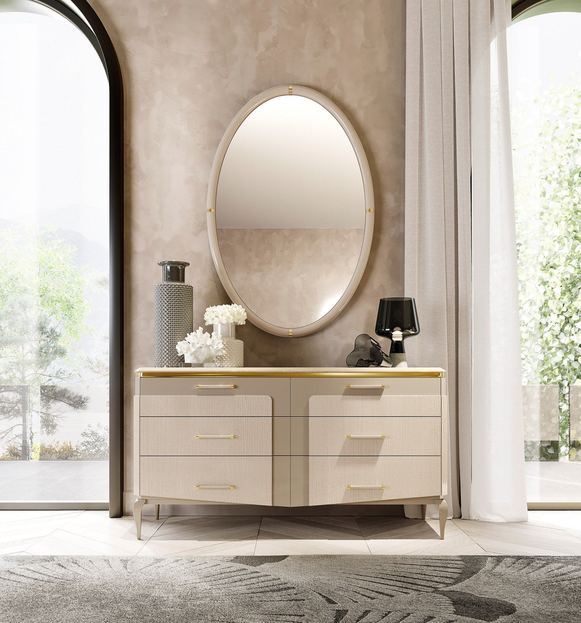 Овальное зеркало в рамке A.R. Arredamenti Victor ARCH-00098658 - Вид №4