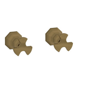 Встроенный смеситель для душа на 2 отверстия на 1 потребителя. WE ARE IB bt400mb Modern Bronze Belmondo