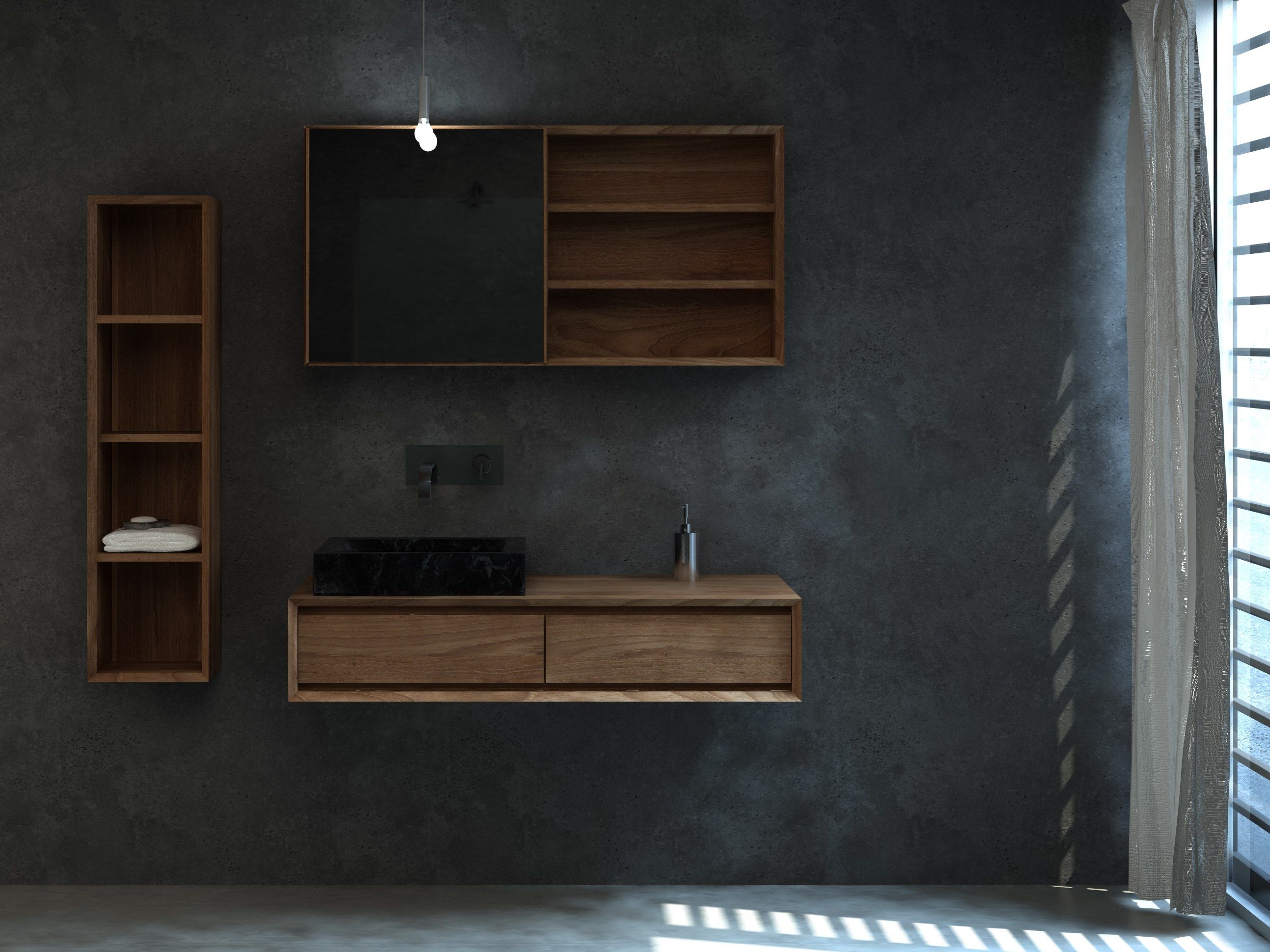 Прямоугольное настенное зеркало с контейнером KARPENTER ARCH-00035078 - Вид №6