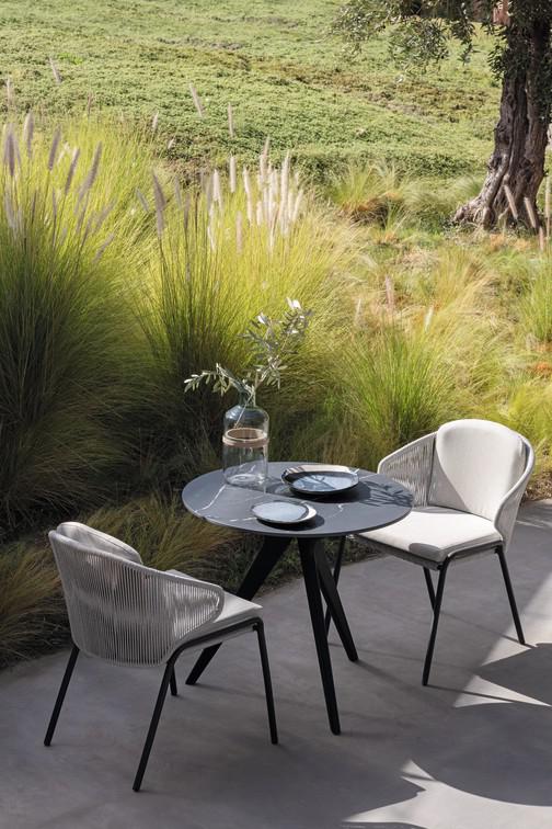 Стул лава серебро Manutti Radius MNST730 - Вид №6