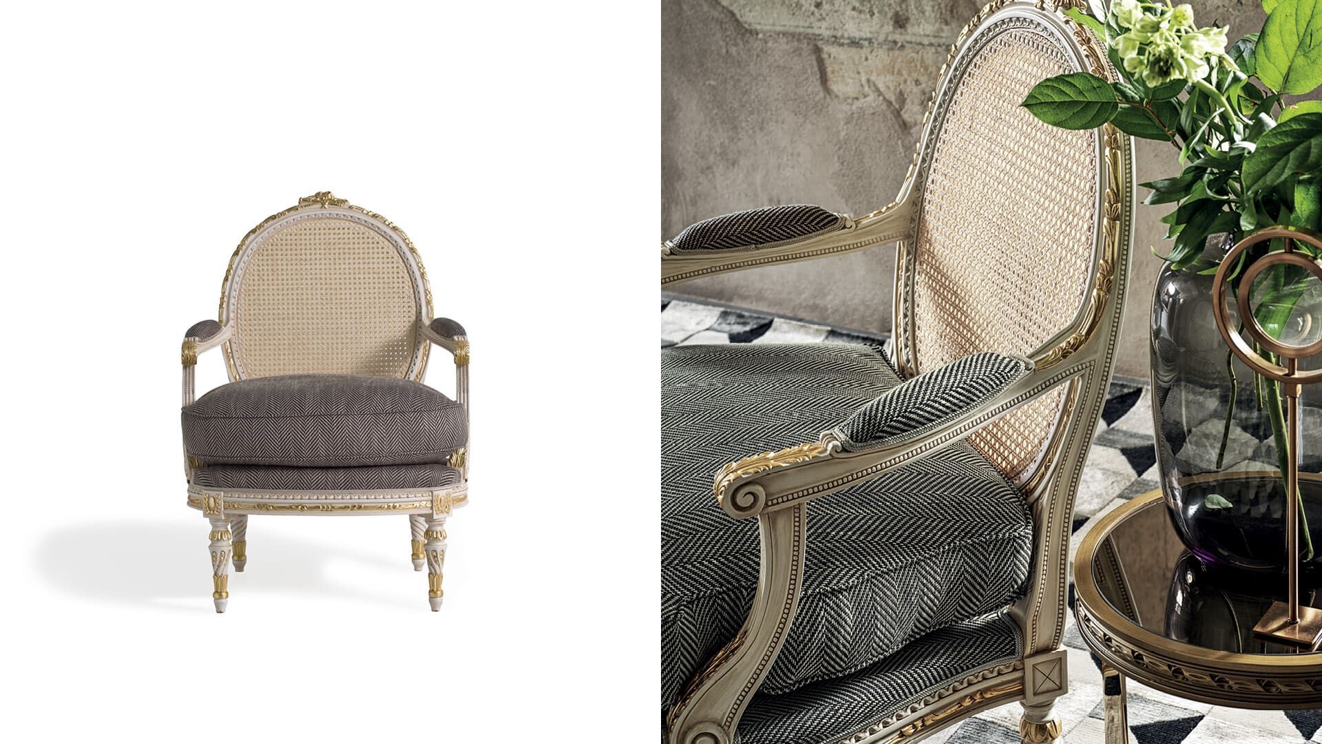 Венское соломенное кресло ANGELO CAPPELLINI New Classic Interiors ARCH-00019922 - Вид №1