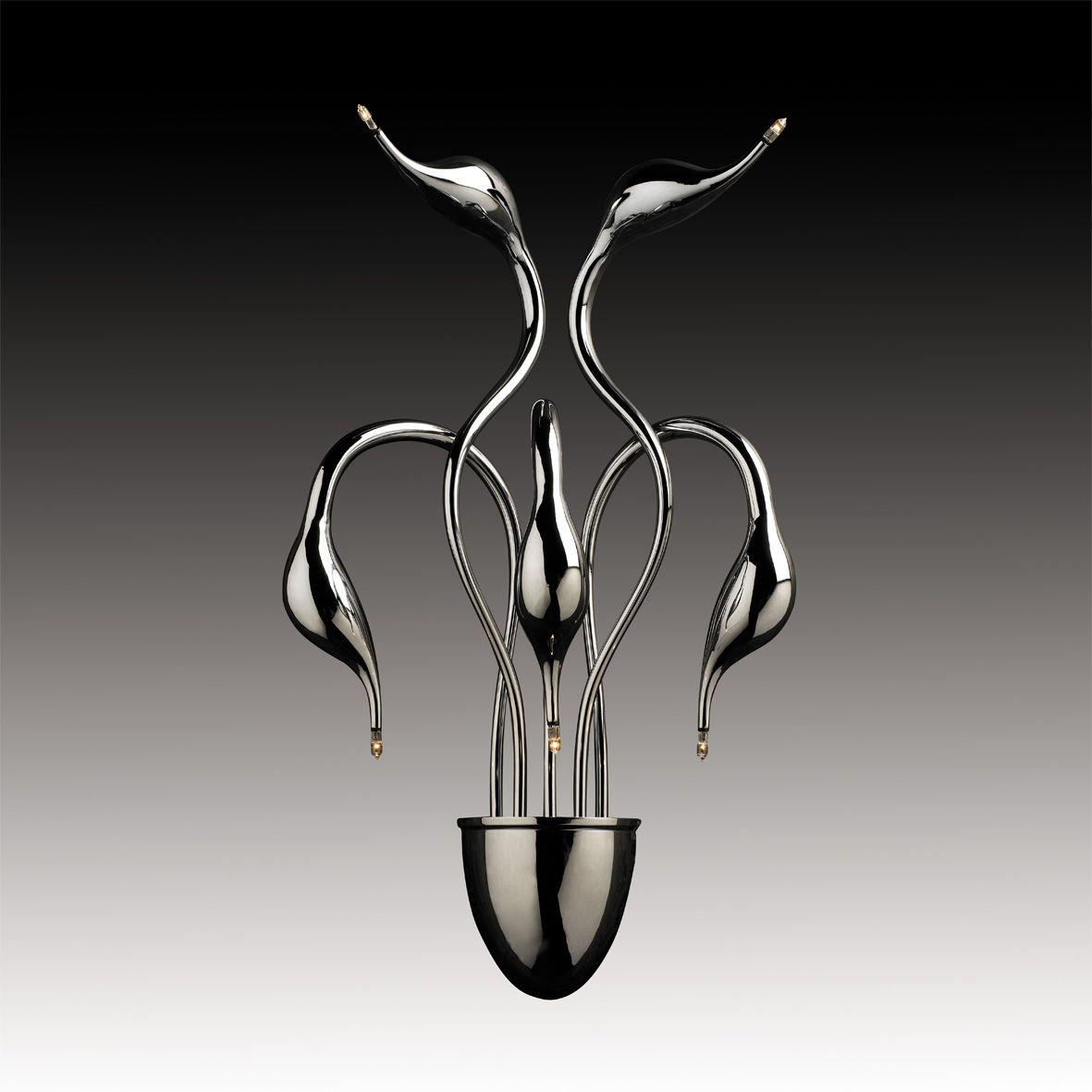 Бра Lightstar Cigno Collo Ch 751654 LIGHTSTAR ОРИГИНАЛЬНЫЕ, ФЛОРИСТИКА 079284 Хром  - Вид №2