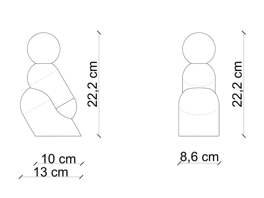 Керамическая настольная лампа FERROLUCE TATA C2820 ARCH-00124482 - Вид №9
