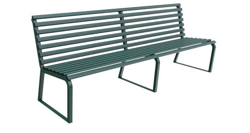 Стальная скамья со спинкой Lazzari город ARCH-00058231 - Вид №12