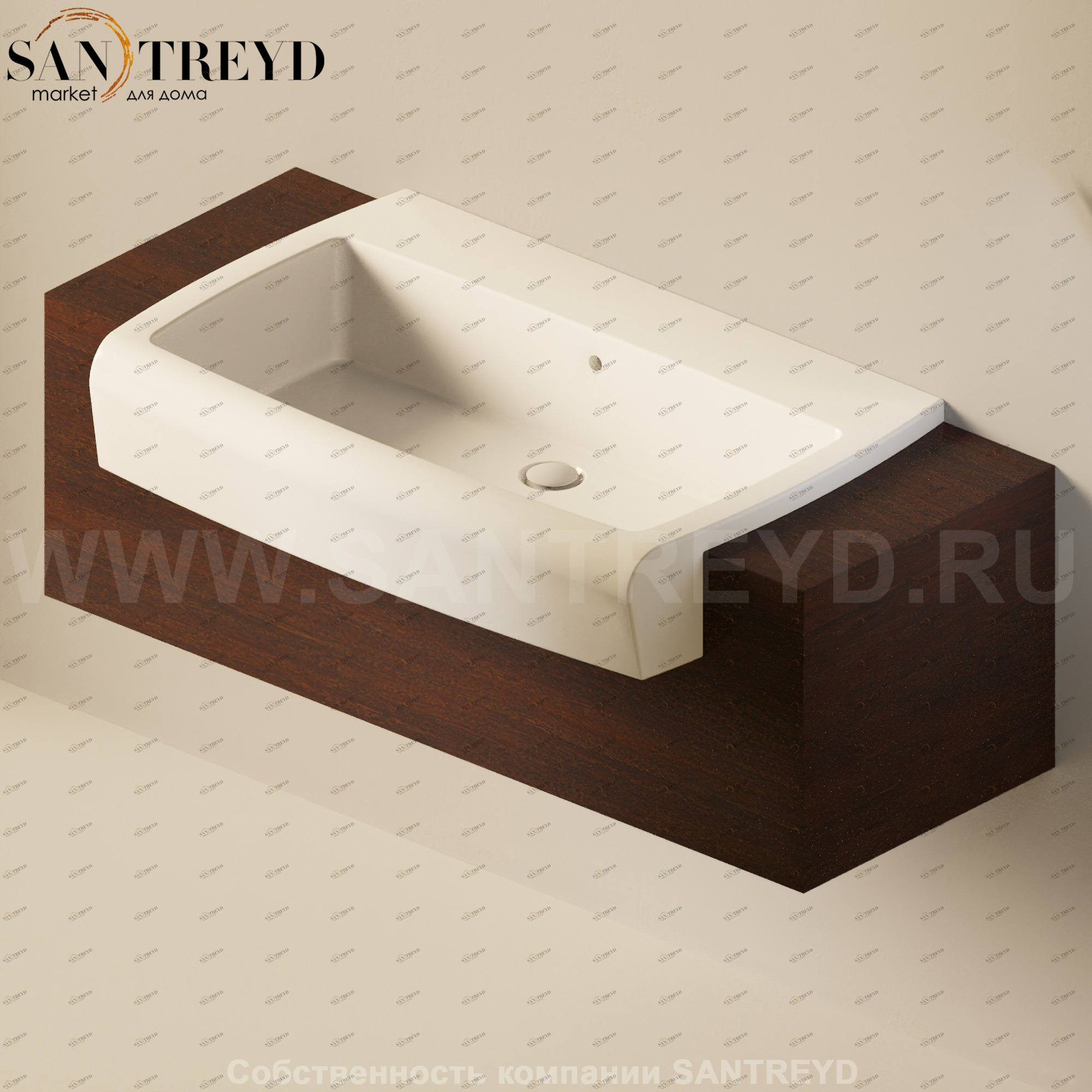 Flaminia UNA Консоль для раковины от 120 до 200 см темный дуб UNA90C1.WD Ceramica Flaminia UNA90C1WD