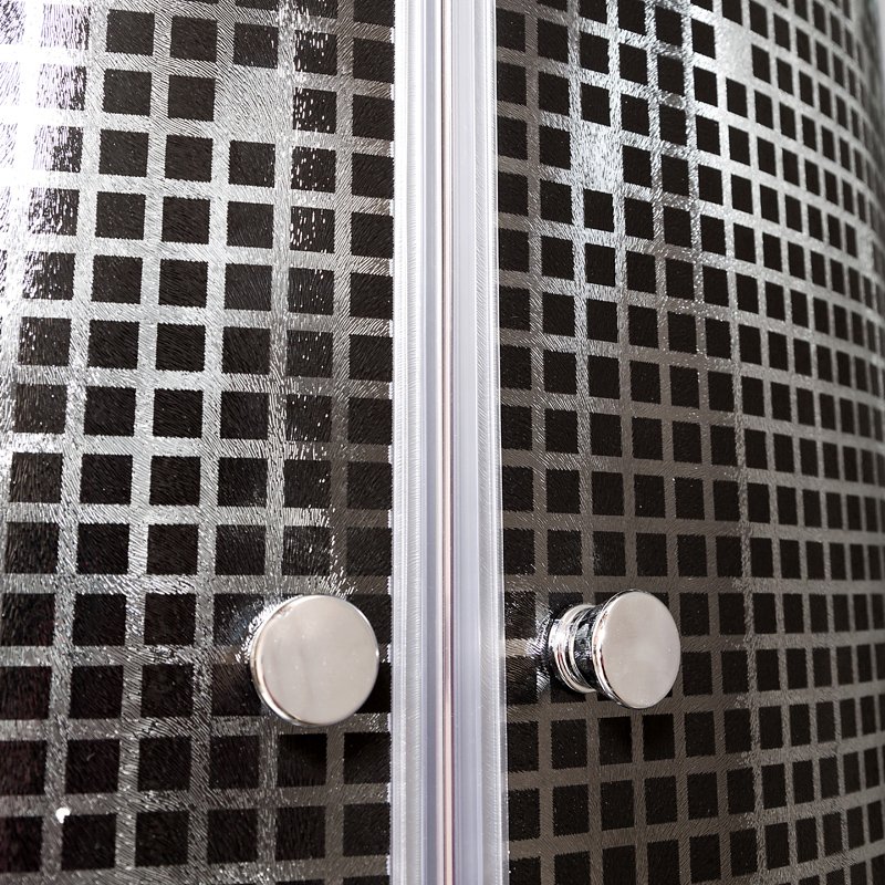 BМ4510 N LED BLACK Душевая кабина DETO Серия ВМ L 809 N с гидромассажем BLACK - Вид №8