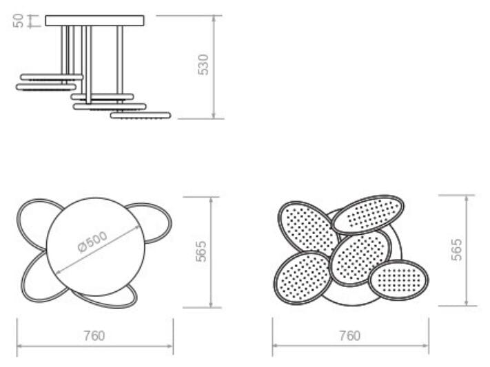 Потолочная душевая головка Corian® MOMA Design METEORA ARCH-00076398 - Вид №4