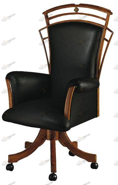 Carpanelli Мягкое кресло с подлокотниками на колесиках  Po17 