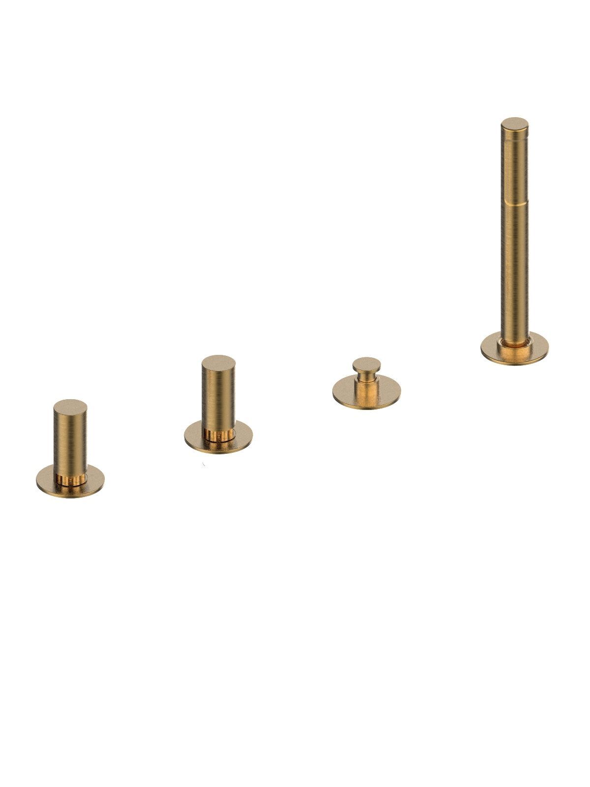 Смеситель для ванны с 4 отверстиями и ручным душем Rubinetterie Frattini Pepe XL ARCH-00026690 - Вид №6