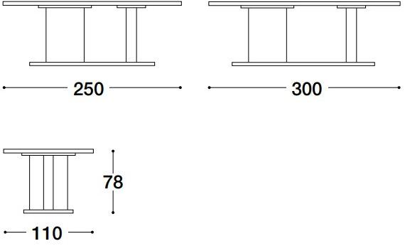 VOLPI Прямоугольный стол для гостиной Luigi volpi Lv-11004 - Вид №2