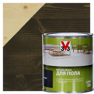 Масло-воск для пола V33 цвет чёрный 0.75 л 18557528 STLM-2128652