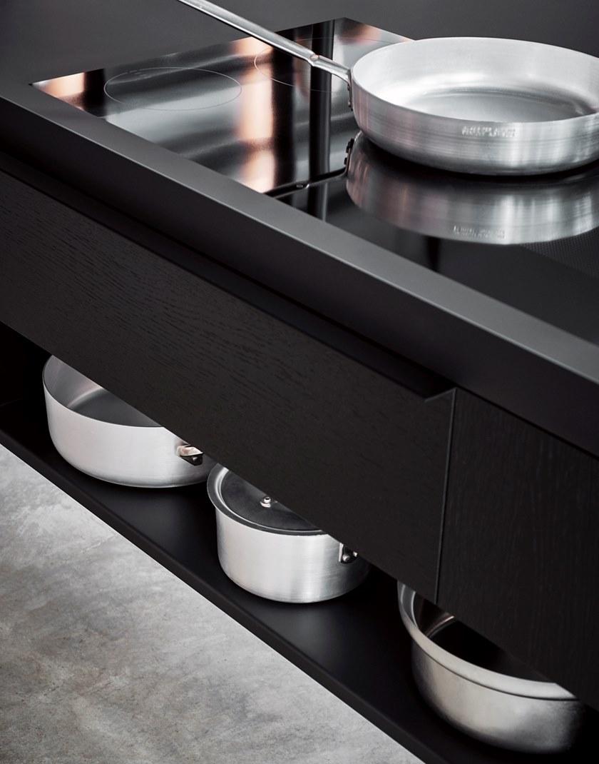 Cesar Кухня из стали и дерева с островом Intarsio sun-id-1468990 - Вид №9