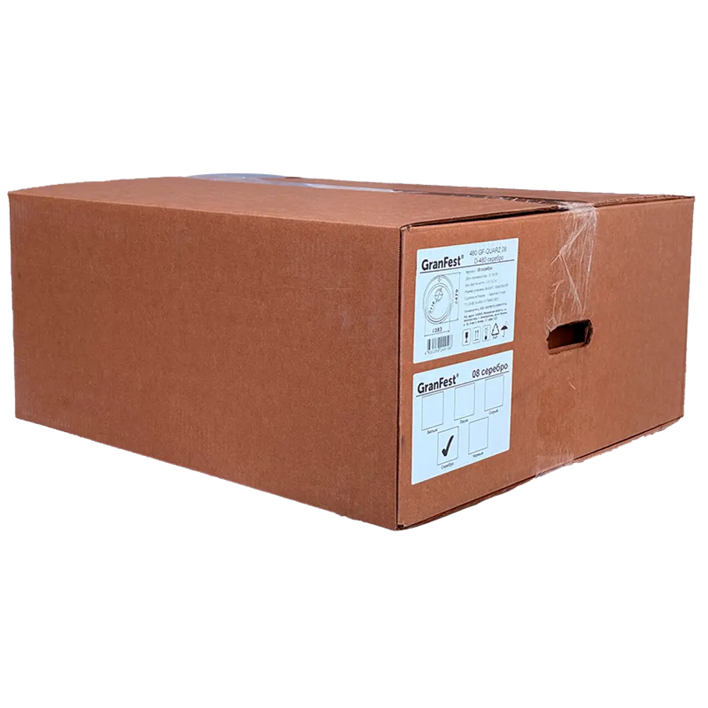 Мойка для кухни врезная Granfest Z-08 47.8x47.8 см глубина чаши 18 см кварцевый песок цвет серый 89444688 STLM-2112324 Без серии - Вид №4