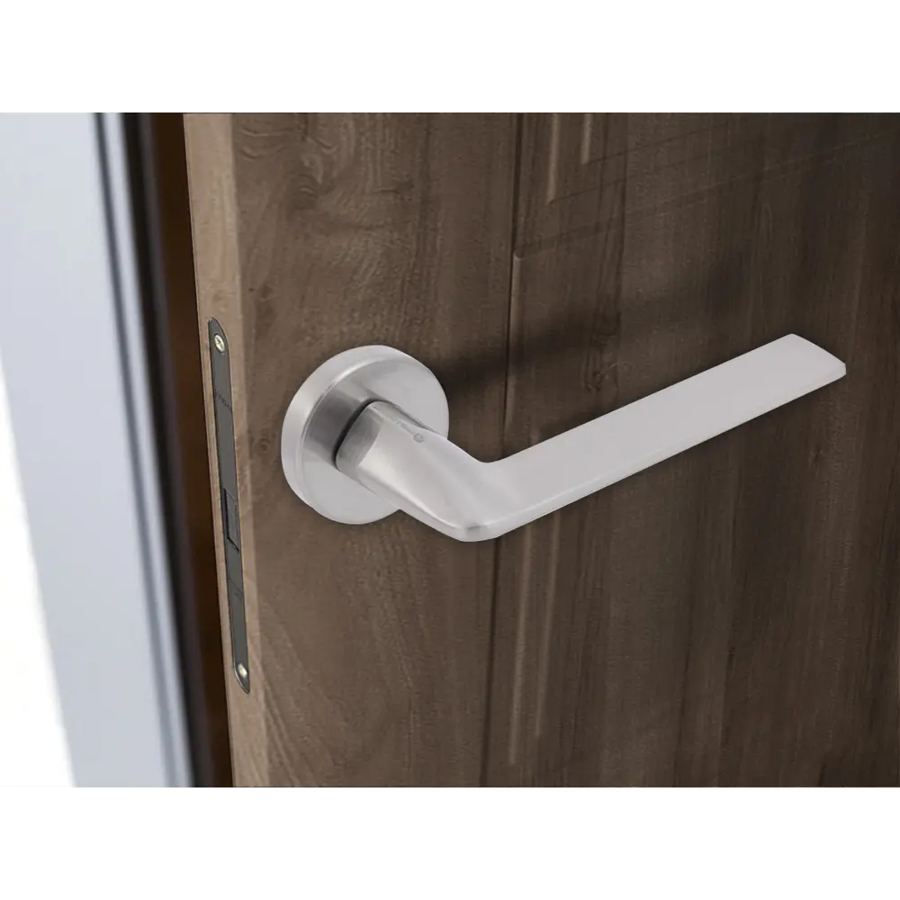 Дверные ручки Palladium Cameria без запирания цвет никель STLM-2112745 - Вид №5