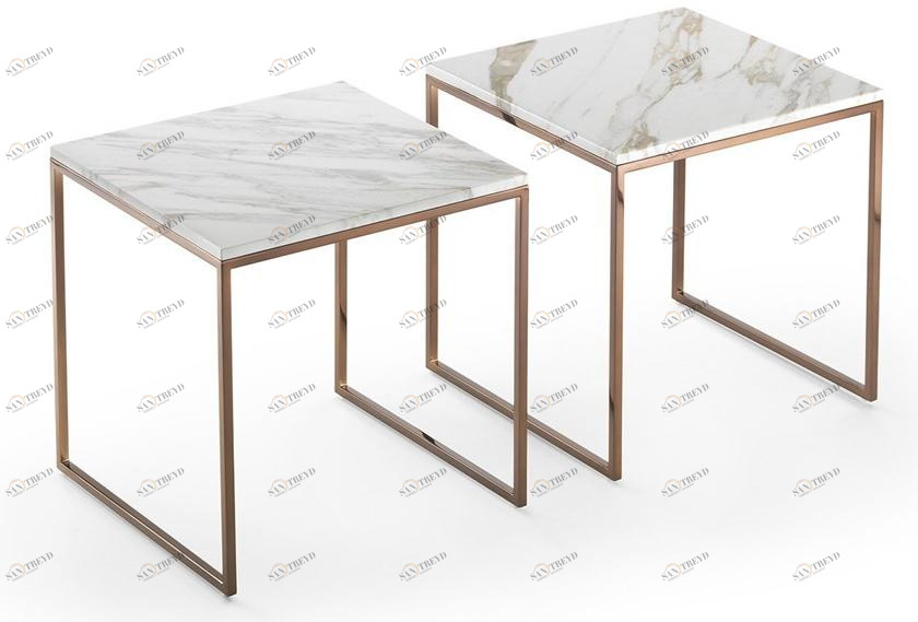 Marelli Квадратный мраморный журнальный столик Frame sun-id-1509040