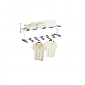 Двухуровневая сушилка для белья на стену Веллекс RH (2 полочки) RH2060 (Длина - 64см)