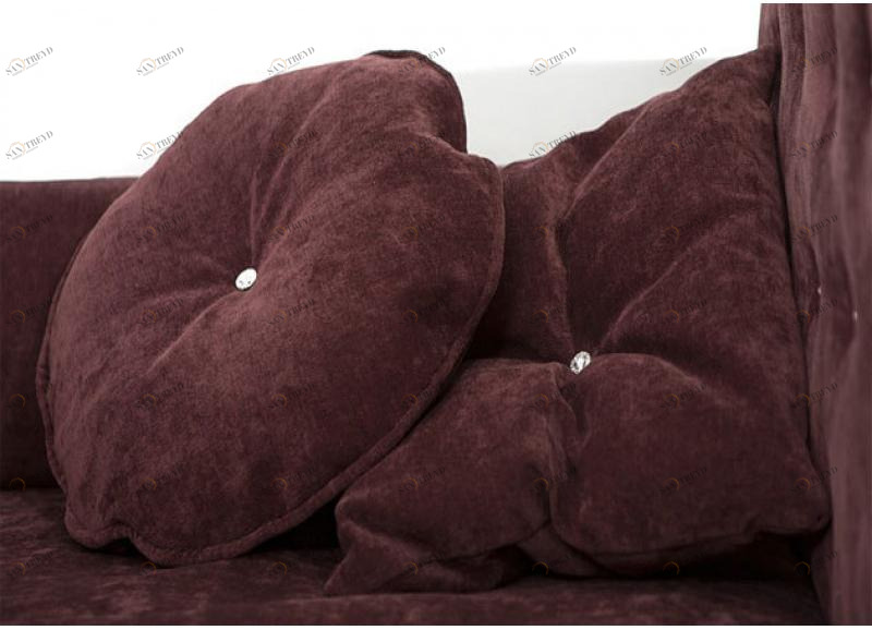 Подушки Комплект ABC-KING: 2 круглые темно-сиреневые 4631147960917