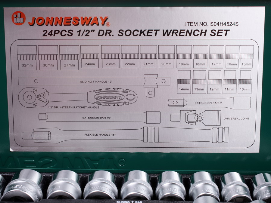 Набор инструментов Jonnesway S04H4524S 6614664 STDN-0024000 - Вид №4