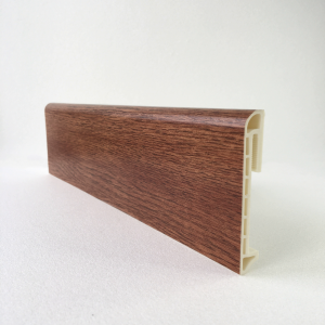 Напольный плинтус  Ясень тёмный 80мм