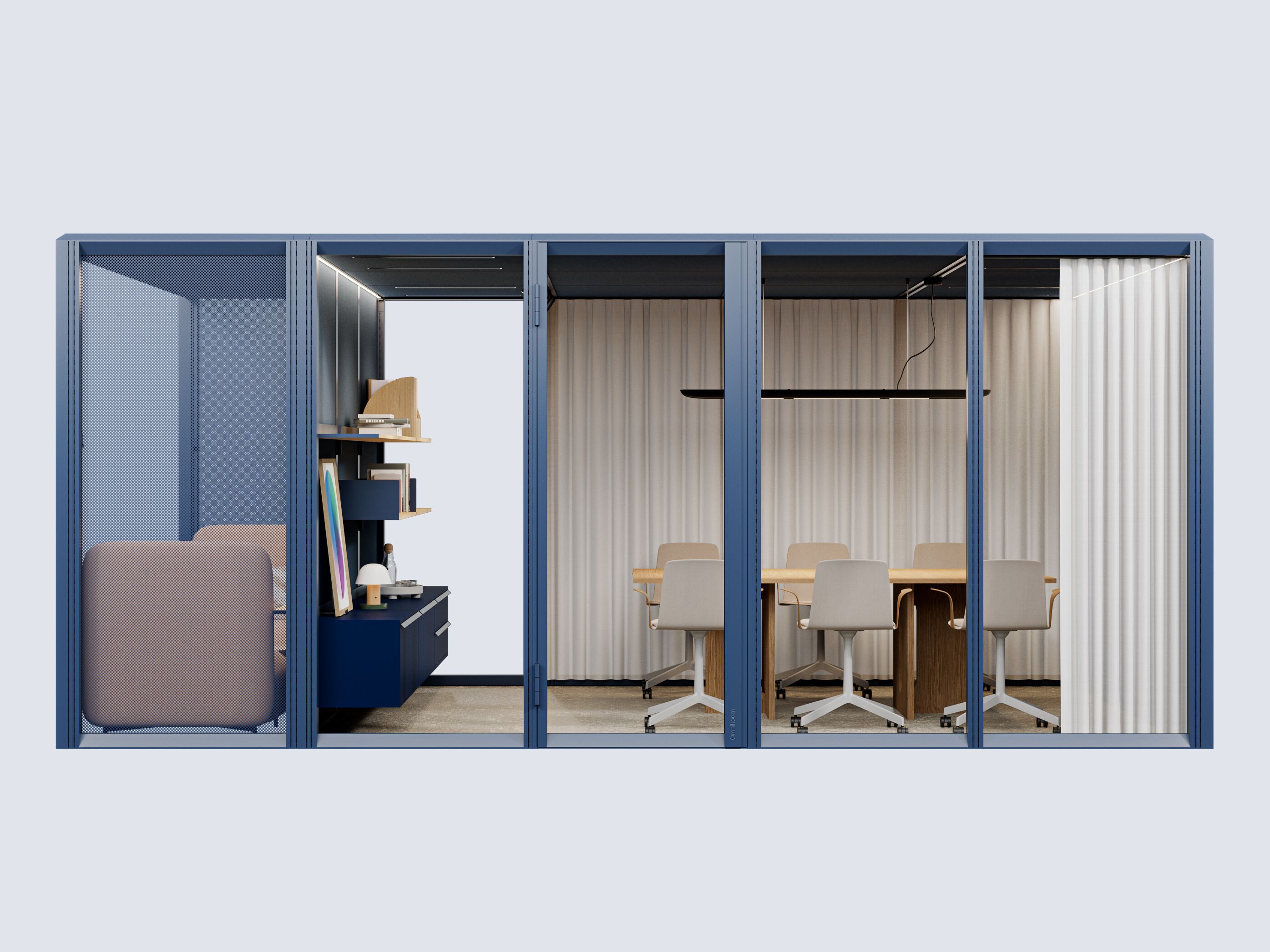 Modular glass and aluminium office booth Mute ARCH-00121977