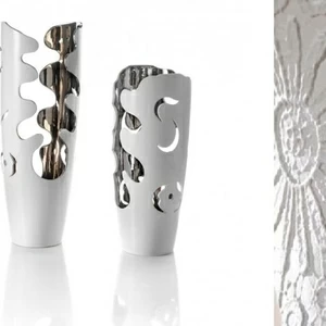 Crestani Ваза декоративная  большая  белая FIORDI COLLECTION