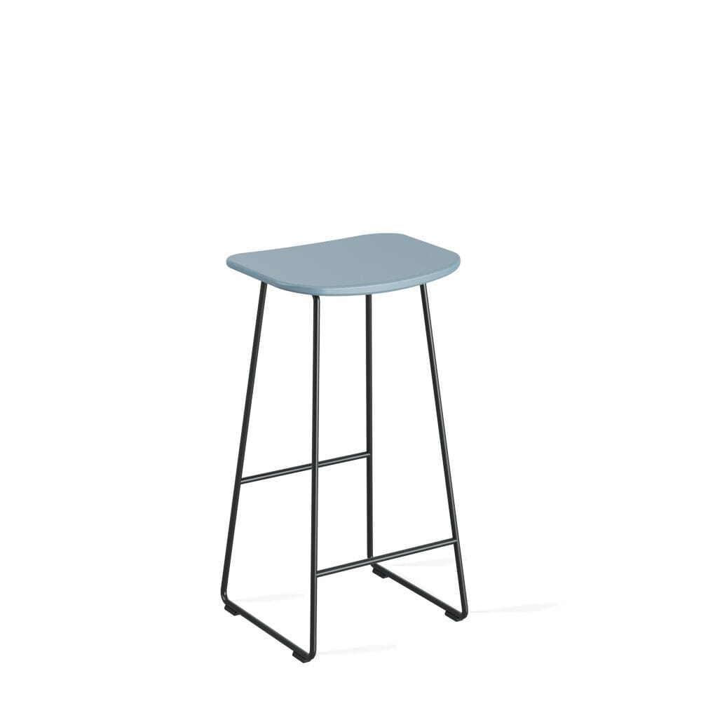 Высокий металлический табурет с сиденьем из полипропилена Infiniti Klejn ARCH-00023467 - Вид №3