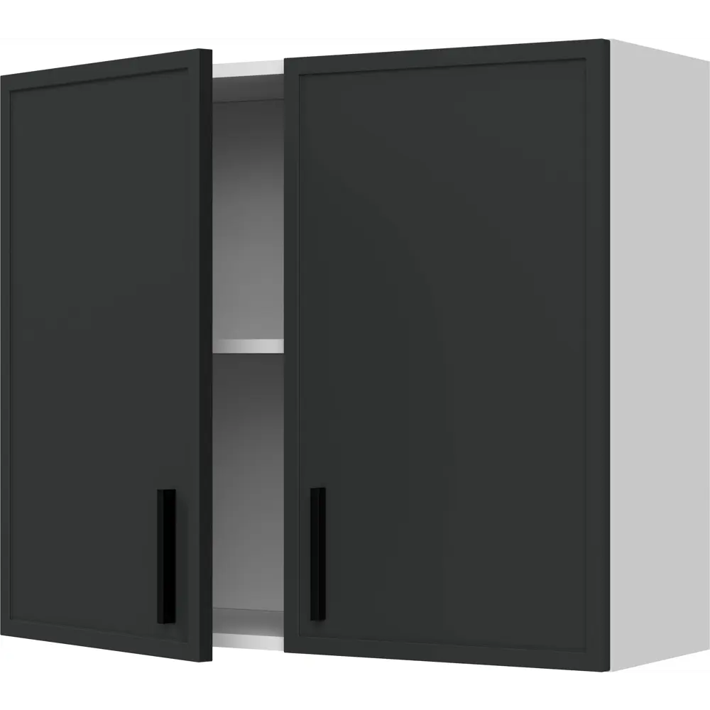 Кухонный шкаф навесной Неро Delinia 80x67.6x29 см МДФ цвет графит STLM-2155978 - Вид №2