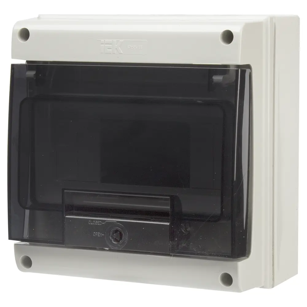 Щит распределительный навесной IEK Home КМПн-8 8 модулей IP66 пластик 15619535 STLM-2091232 