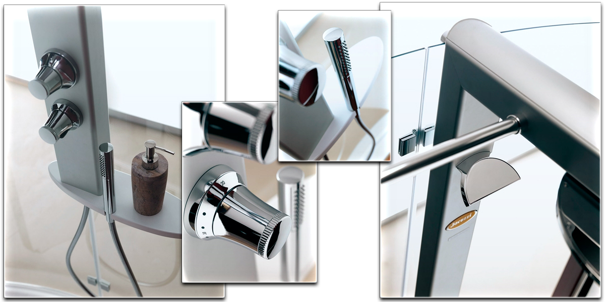 Душевое ограждение с колонной Start 140х70 Walk In 9447-11740 Sx Jacuzzi 944711740SX - Вид №2