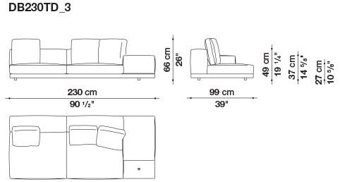 B&B Italia Кожаный диван Dock sun-id-1441060 - Вид №57
